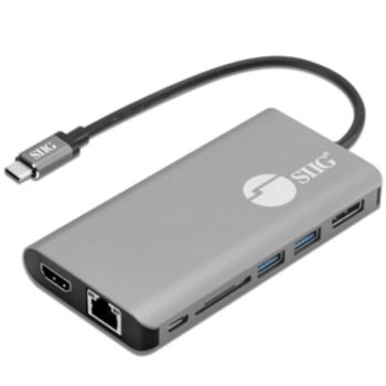 JU-DK0F11-S1 SIIG USB-C MST Docking Station with Hub, LAN and PD 3.0