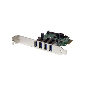 PEXUSB3S4V StarTech.com 4-Port PCIe USB 3.0 Expansion Card with UASP and SATA Power