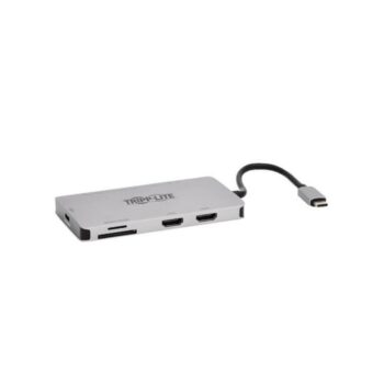 U442-DOCK8-GG Tripp Lite USB-C Dual Display Dock - 4K HDMI, USB 3.2 Hub